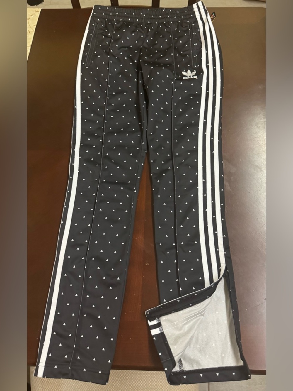 Adidas x Pharrell Williams Black Triangle Print Pants